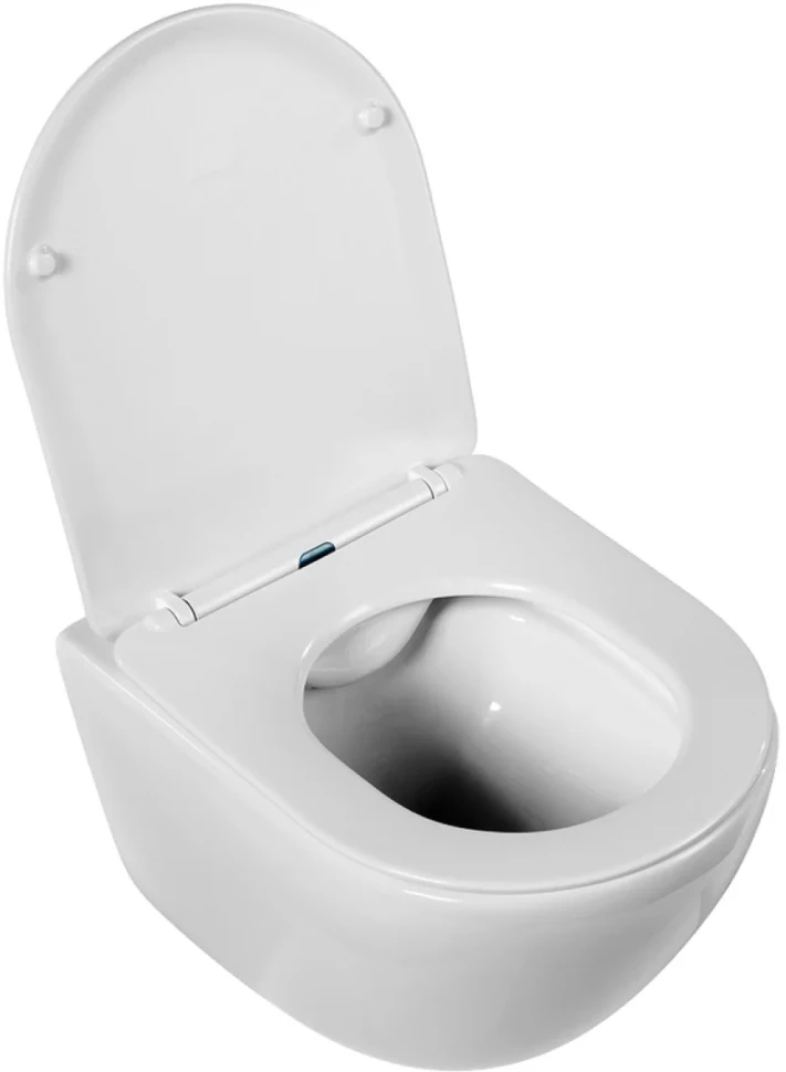 Комплект Унитаз подвесной BelBagno Amanda BB051CHR безободковый, крышка BB051SC, инсталляция BB002-80 с кнопкой BB005-PR-CHROME