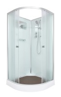 Душевая кабина DTO D09 90х90, профиль хром, стекло матовое