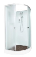 Душевая кабина DTO D09 90х90, профиль хром, стекло матовое