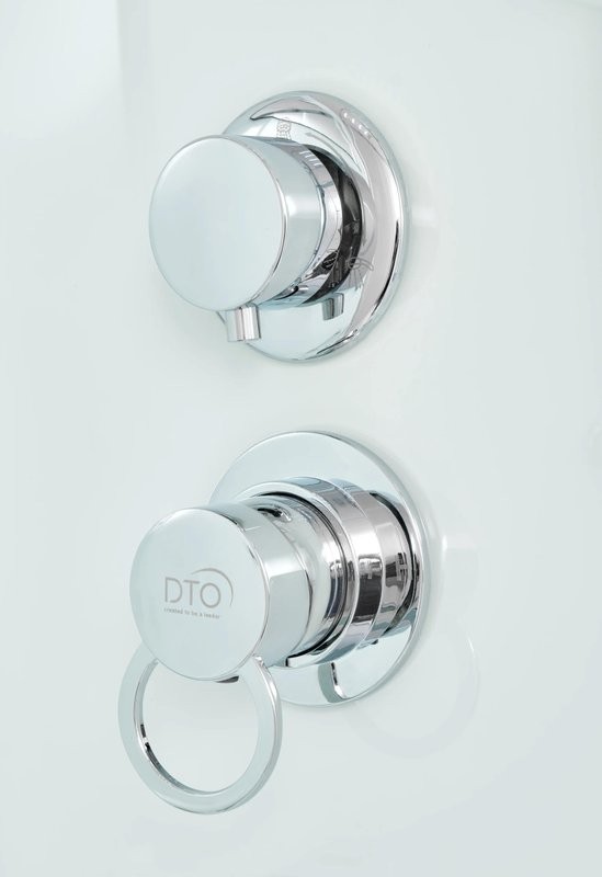 Душевая кабина DTO D09 90х90, профиль хром, стекло матовое