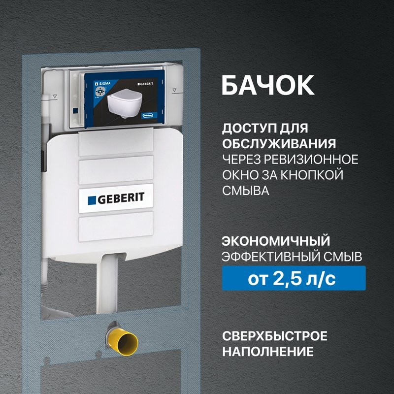 Комплект Унитаз подвесной STWORKI Ноттвиль SETK3104-2616 безободковый, с микролифтом, черный + Крепления Geberit Duofix 111.815.00.1 к стене + Инсталляция UP 320 111.300.00.5 + Кнопка Sigma 01 115.770.DW.5 черная