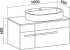 Мебель для ванной Runo Вудлайн 100, скандинавский дуб, раковина Гамма 56