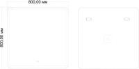 Зеркало Art&Max Vita 80, с подсветкой