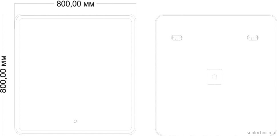 Зеркало Art&Max Vita 80, с подсветкой