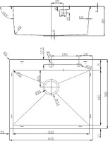 Комплект Мойка D&K DKS605004 сатин + Смеситель Rialto