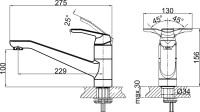 Комплект Мойка D&K DKS605004 сатин + Смеситель Rialto