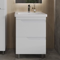 Тумба под раковину Orange Topline Milano 60 белый глянец