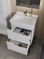 Тумба под раковину Orange Topline Milano 60 белый глянец