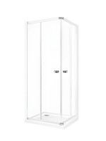 Душевой уголок Huppe X0 KY K K2S2 T 90х90, глянцевый белый, хром