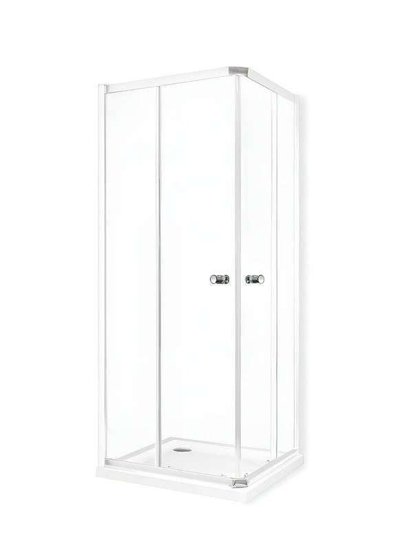 Душевой уголок Huppe X0 KY K K2S2 T 90х90, глянцевый белый, хром