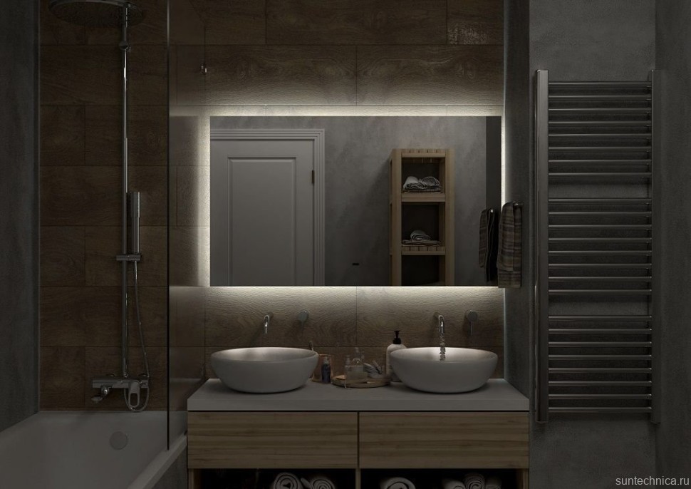 Зеркало Art&Max Perugia 120 с подсветкой