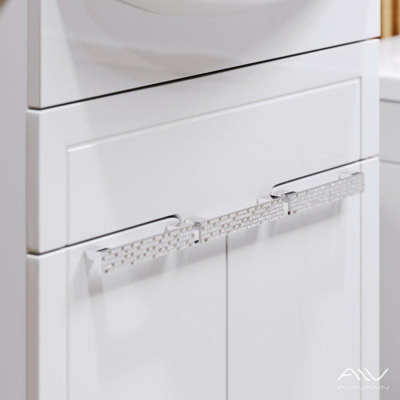 Тумба с раковиной Alavann Vittoria 60 напольная, белая