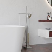 Напольный смеситель для ванны с душем RGW Shower Panels SP-350 хром