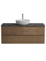 Тумба с раковиной BelBagno Kraft 120 со столешницей, 2 ящика, rrovere tabacco