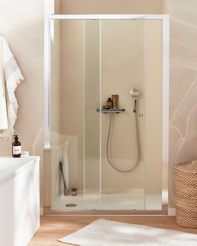 Душевая дверь в нишу Jacob Delafon Serenity 120 профиль хром