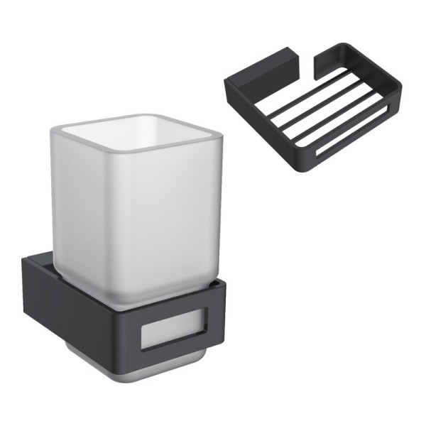 Набор Стакан Boheme Q 10944-B + Мыльница 10959-B