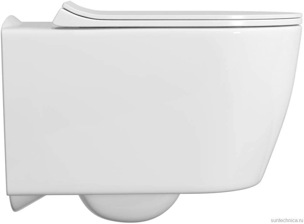 Комплект Унитаз подвесной STWORKI Ноттвиль SETK3104-2616 безободковый, с микролифтом, белый + Инсталляция TECE Now 9400412 4 в 1 с кнопкой смыва