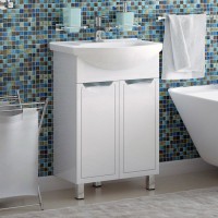 Тумба с раковиной Corozo Монро 50 белая