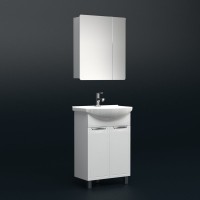 Тумба с раковиной Corozo Монро 50 белая