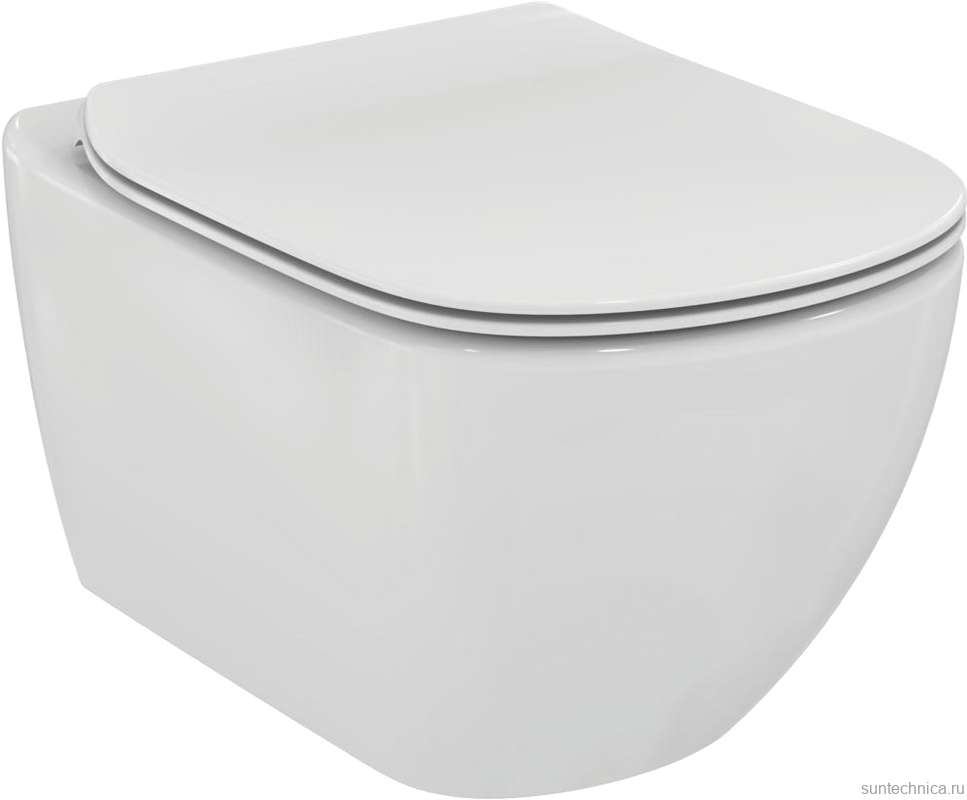 Комплект Унитаз подвесной Ideal Standard Tesi T354601 с микролифтом + Инсталляция TECE Now 9400412 4 в 1 с кнопкой смыва