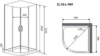 Душевая кабина Timo Premium ILMA 909