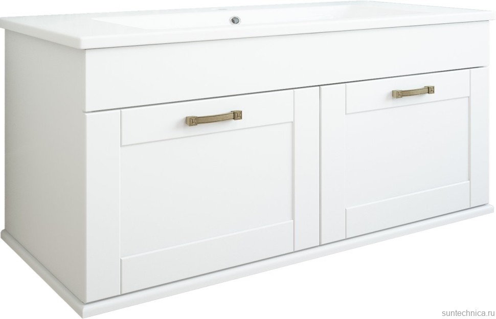 Тумба под раковину Sanflor Ванесса 95, подвесная, белая