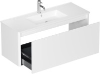 Тумба под раковину без столешницы Allen Brau Gravity 120 1 ящик, матовый белый