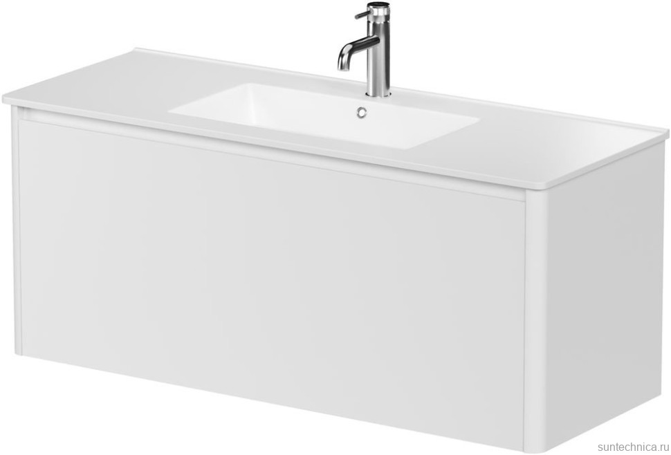 Тумба под раковину без столешницы Allen Brau Gravity 120 1 ящик, матовый белый