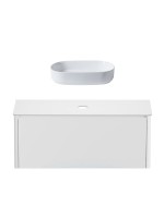 Тумба под раковину без столешницы Allen Brau Gravity 120 1 ящик, матовый белый