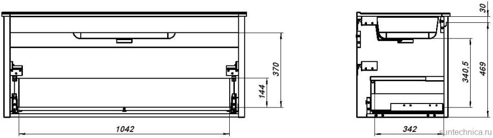 Тумба под раковину без столешницы Allen Brau Gravity 120 1 ящик, матовый белый