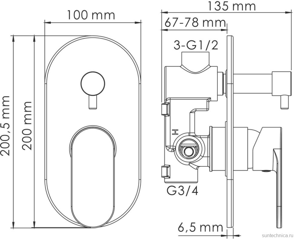 Душевой комплект Wasserkraft A16777
