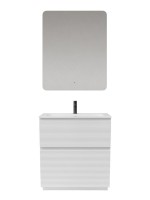 Мебель для ванной комнаты Sancos Folk Floor 80 напольная, bianco, раковина CN7012