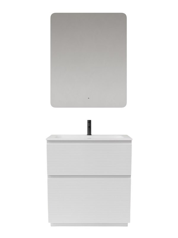 Мебель для ванной комнаты Sancos Folk Floor 80 напольная, bianco, раковина CN7012