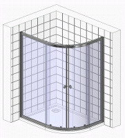 Душевой уголок Good Door Infinity R-120-G-CH