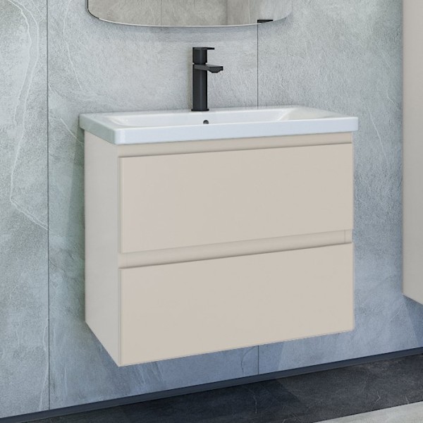 Тумба с раковиной Caprigo Forte 65 подвесная, беж лайт