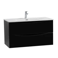 Тумба под раковину BelBagno Marino-cer-n 80 подвесная, nero lucido