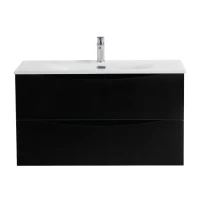 Тумба под раковину BelBagno Marino-cer-n 80 подвесная, nero lucido