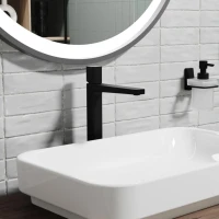 Смеситель для раковины Wasserkraft Nuthe 9103H черный soft-touch Смеситель для раковины Wasserkraft Nuthe 9103H черный soft-touch