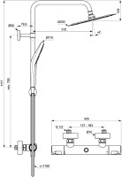 Душевая стойка Ideal Standard Ceratherm T50 A7565AA