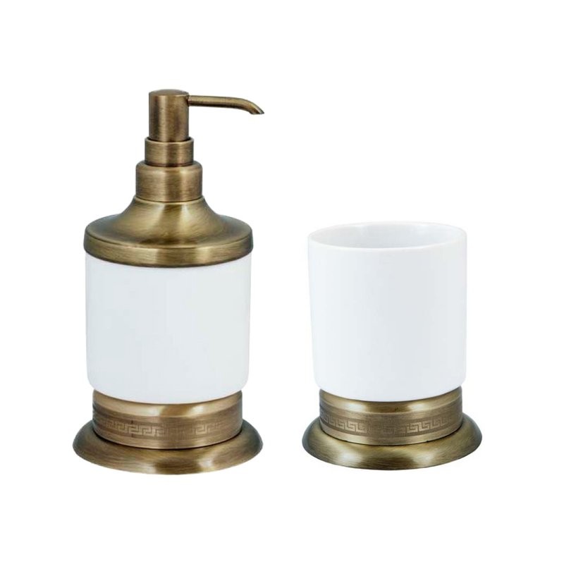 Набор Стакан Boheme Medici 10604 + Дозатор 10610