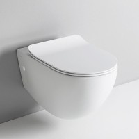 Комплект Унитаз подвесной ArtCeram File 2.0 FLV004 01 30 безободковый + Крышка FLA014 с микролифтом, петли хром + Инсталляция Geberit Duofix Delta 458.163.21.1 с кнопкой смыва, хром + Звукоизоляция