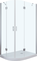 Душевой уголок Vegas Glass AFS-F TUR NOVO h1890 110*100 08 01 R профиль глянцевый хром, стекло прозрачное