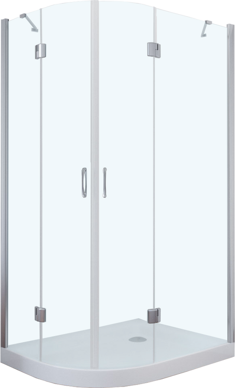 Душевой уголок Vegas Glass AFS-F TUR NOVO h1890 110*100 08 01 R профиль глянцевый хром, стекло прозрачное