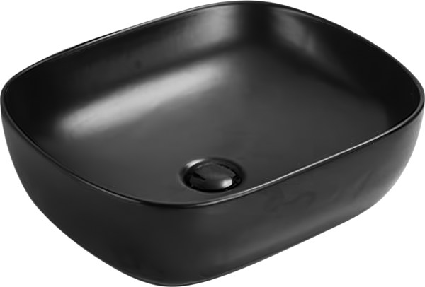 Накладная раковина SantiLine SL-1105MB черная матовая