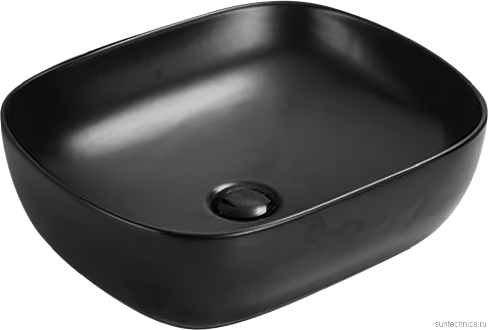 Накладная раковина SantiLine SL-1105MB черная матовая