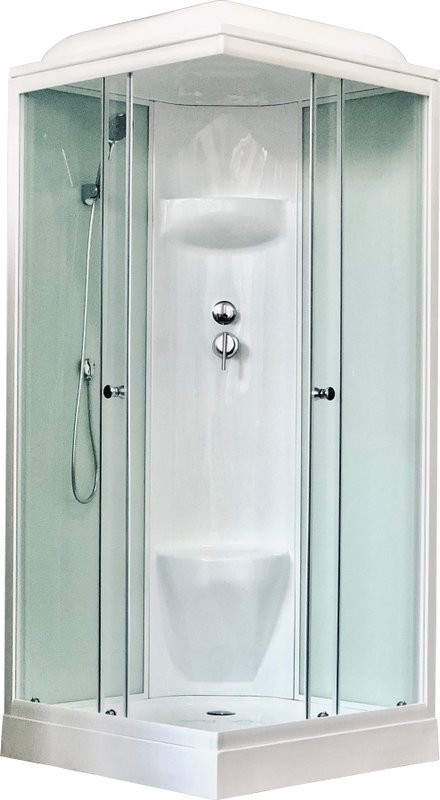 Душевая кабина Royal Bath HP RB 80HP6-WT с низким поддоном, с сиденьем