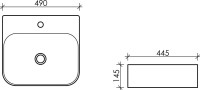 Накладная раковина Ceramicanova Element CN5011