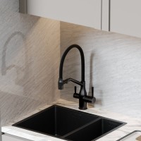 Смеситель для кухни Sancos Orta SC4008MB с гибким изливом, матовый черный