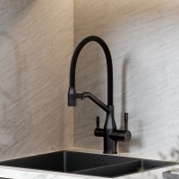 Смеситель для кухни Sancos Orta SC4008MB с гибким изливом, матовый черный