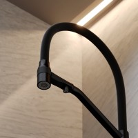 Смеситель для кухни Sancos Orta SC4008MB с гибким изливом, матовый черный
